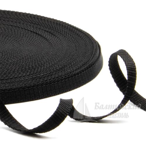 Тесьма стропольная 10мм 4,7г черная