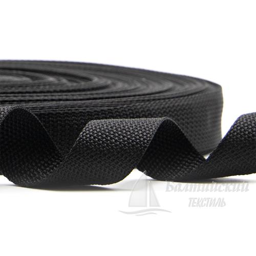 Тесьма стропольная 30мм 16,4г черная РБ