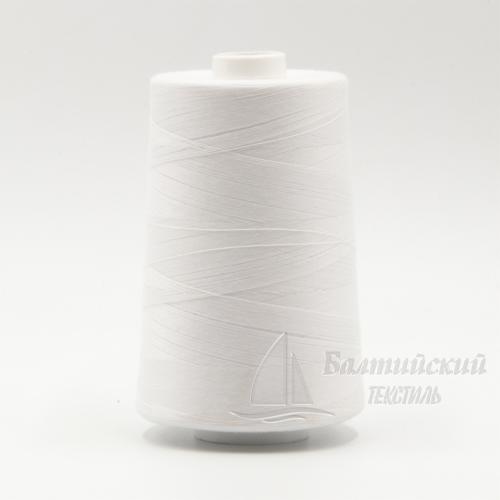 Нитки 35 ЛЛ (5000м) белые, черные ПНК "Красная нить"