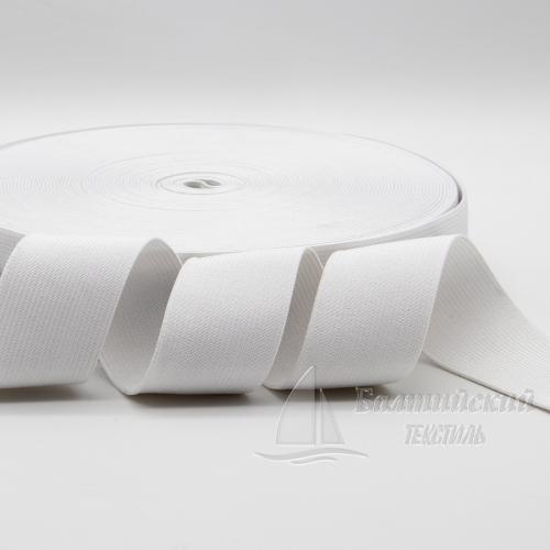 Резинка ткацкая 35мм белая БТ