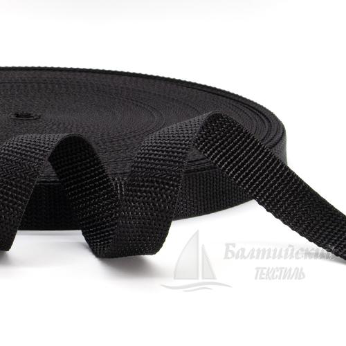 Тесьма стропольная 20мм 8г черная