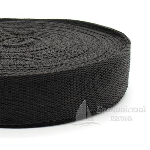 Тесьма стропольная 35мм черный БТ. Цена от 8,19 р. в Новосибирске