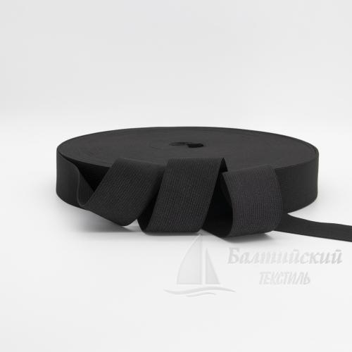 Резинка вязаная 40мм черная РБ