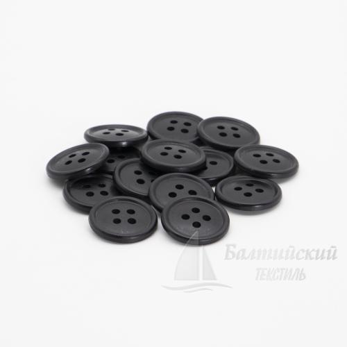 Пуговицы 20мм 4-х пр. черные/цветные (аминопласт)