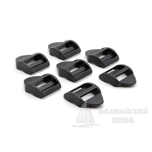 Пряжка 3 щели 20мм черная (рамка-регулятор) ПП