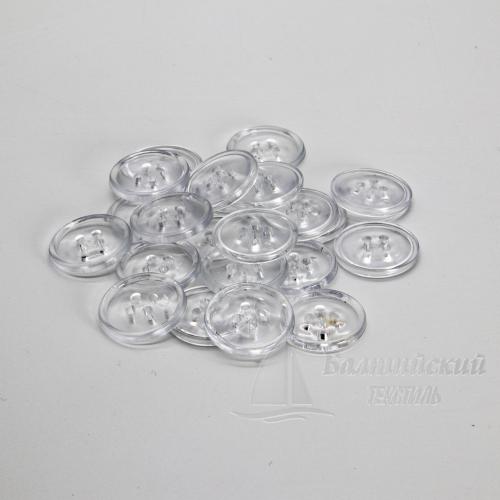 Пуговицы 20мм 4-х пр. прозрачные/цветные (полистирол) Пуговицы 20мм 4-х пр. прозрачные/цветные (полистирол)