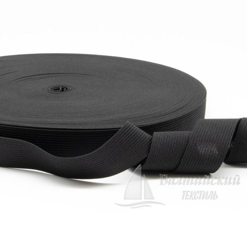 Резинка вязаная 25мм черная Резинка вязаная 25мм черная