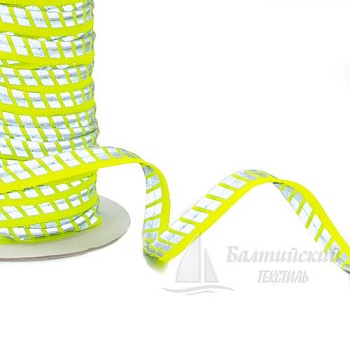 Кант светоотражающий 3мм цв. лимон/серебро. Цена от 51,58 р. в Новосибирске