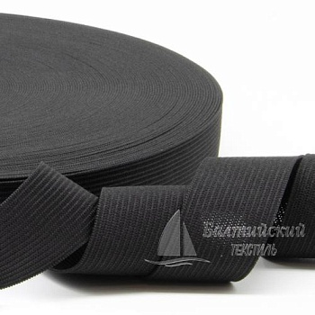 Резинка вязаная 25мм черная РБ. Цена от 6,83 р. в Новосибирске