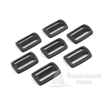 Пряжка 2 щели 30мм черная ПП. Цена от 2,38 р. в Новосибирске