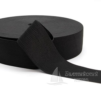 Резинка вязаная 50мм черная БТ. Цена от 14,44 р. в Новосибирске