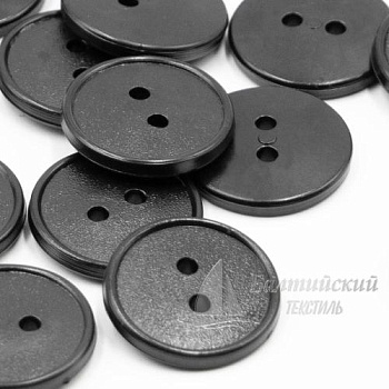 Пуговицы 17мм 2-х пр. черные (полистирол). Цена от 0,33 р. в Новосибирске