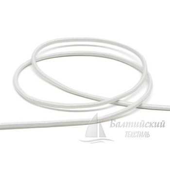 Шнур эластичный шляпный Д3мм белый. Цена от 3,81 р. в Новосибирске
