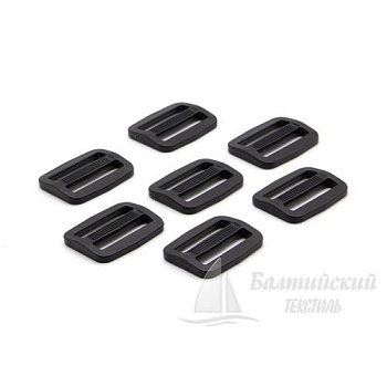 Пряжка 2 щели 30мм черная БТ (POM). Цена от 1,39 р. в Новосибирске