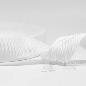 Тесьма стропольная 39мм белая. Цена от 8,05 р. в Новосибирске