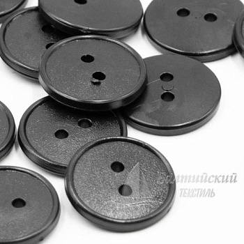 Пуговицы 17мм 2-х пр. черные (полистирол). Цена от 0,29 р. в Новосибирске