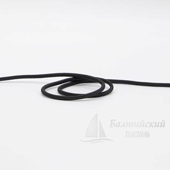 Шнур эластичный шляпный Д3мм черный БТ. Цена от 4,49 р. в Новосибирске