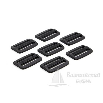 Пряжка 2 щели 40мм черная БТ (POM). Цена от 1,95 р. в Новосибирске