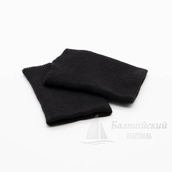 Манжеты трикотажные 10см акрил черный. Цена от 35 р. в Новосибирске