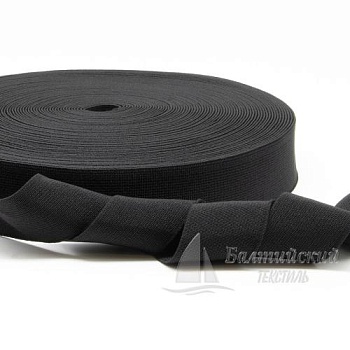 Резинка ткацкая 35мм черная. Цена от 18,51 р. в Новосибирске