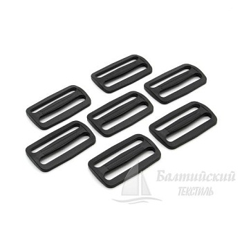 Пряжка 2 щели 50мм черная БТ (POM). Цена от 3,29 р. в Новосибирске