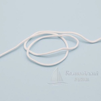 Шнур эластичный для масок Д2,6мм белый БТ. Цена от 2,79 р. в Новосибирске