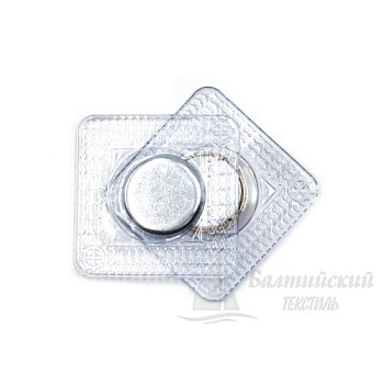 Кнопка магнитная потайная 17мм никель