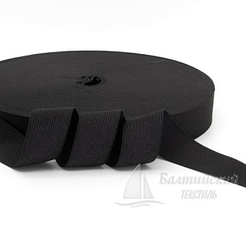 Резинка вязаная 30мм черная. Цена от 7,27 р. в Новосибирске