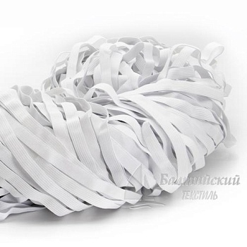 Резинка вязаная 10мм белая РБ. Цена от 2,67 р. в Новосибирске