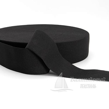 Резинка вязаная 50мм черная. Цена от 12,12 р. в Новосибирске