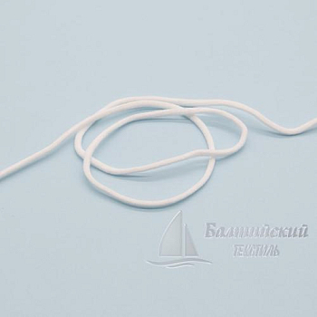 Шнур эластичный для масок Д2,8мм белый БТ. Цена от 1,83 р. в Новосибирске
