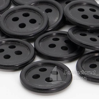 Пуговицы 17мм 4-х пр. черные (аминопласт). Цена от 1,28 р. в Новосибирске