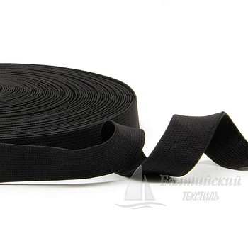 Резинка ткацкая 20мм черная РБ. Цена от 9,91 р. в Новосибирске