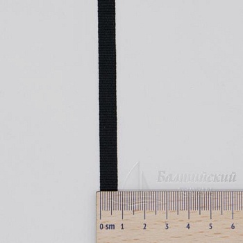 Тесьма вешалочная 7мм (4007) черная. Цена от 3,95 р. в Новосибирске