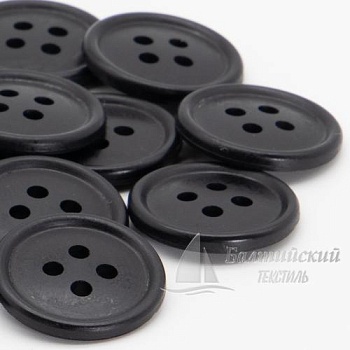 Пуговицы 20мм 4-х пр. черные/цветные (аминопласт). Цена от 1,31 р. в Новосибирске