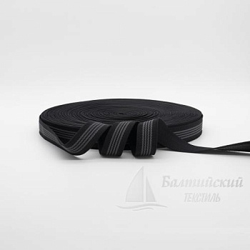 Резинка тканая 25мм с латексом черная. Цена от 23,76 р. в Новосибирске