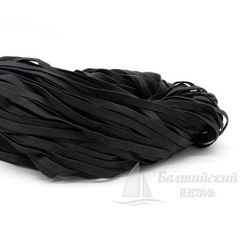 Резинка ткацкая 10мм черная. Цена от 6,64 р. в Новосибирске